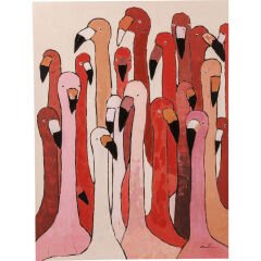 Touched Flamingo Meeting Resim 90x120 cm