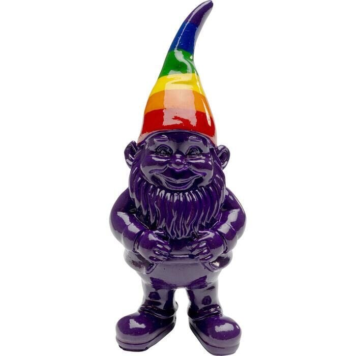 Deco Figurine Gnome Rainbow Purple 11cm