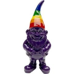 Deco Figurine Gnome Rainbow Purple 11cm