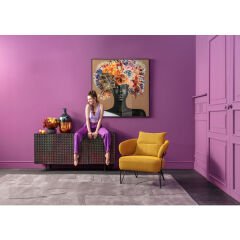 Framed Picture Flower Hair Tablo 120x120 cm