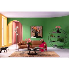 Framed Picture Flower Hair Tablo 120x120 cm