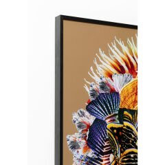 Framed Picture Flower Hair Tablo 120x120 cm