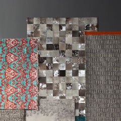 Cosmo Kürk Gri Pamuk Halı 200x300 cm