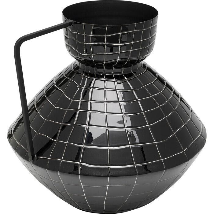 Vase Black Mesh Handle 29cm