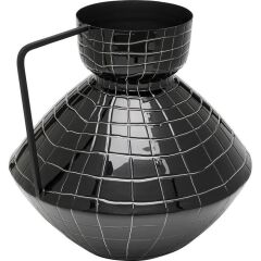 Vase Black Mesh Handle 29cm