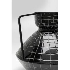 Vase Black Mesh Handle 29cm