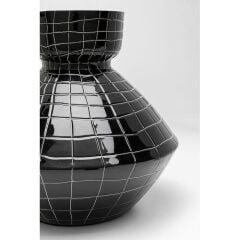 Vase Black Mesh Handle 29cm