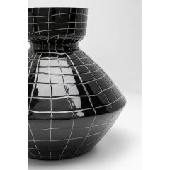 Vase Black Mesh Handle 29cm