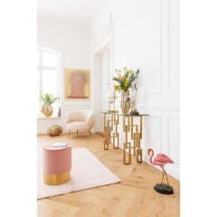 Cherry Mauve Brass Puf