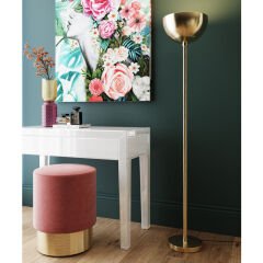 Cherry Mauve Brass Puf