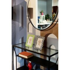 Picture Frame Checker Black 13x18cm