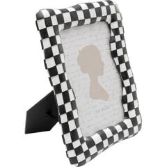 Picture Frame Checker Black 13x18cm