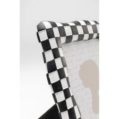 Picture Frame Checker Black 13x18cm