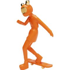Skating Astronaut Orange Dekoratif Figür