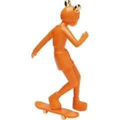 Skating Astronaut Orange Dekoratif Figür