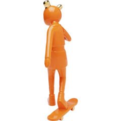 Skating Astronaut Orange Dekoratif Figür