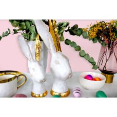 Bunny Gold Poliresin Dekoratif Obje
