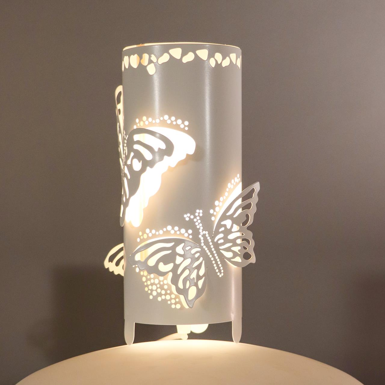 Kelebek Masa Lambası Beyaz