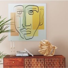 Art Face Pastell Cam Resim 100x100cm