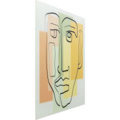Art Face Pastell Cam Resim 100x100cm