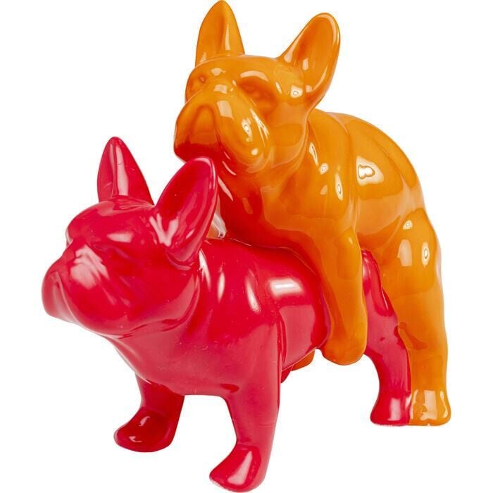 Deco Figurine Love Dogs Pink Duo Pop