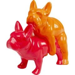 Deco Figurine Love Dogs Pink Duo Pop