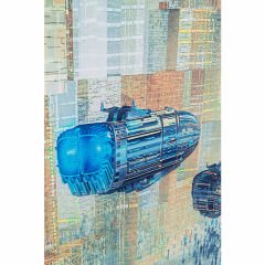 3D Future City Cam Resim 150x100cm
