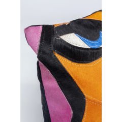 Abstract Lady Face Polyester Kırlent 40x40 cm