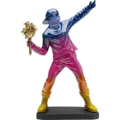 Deco Figurine Street Art Bouquet Rainbow 41cm