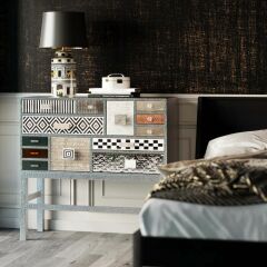 Chalet Silver 13 Drawers High Dresser