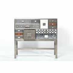 Chalet Silver 13 Drawers High Dresser