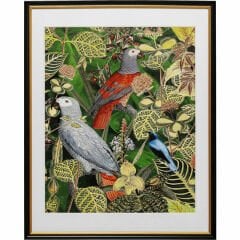 Birds in Jungle Çerçeveli Resim 80x100cm