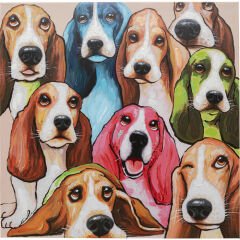 Doggy Eyes Kanvas Tablo 100x100cm
