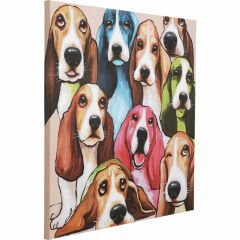 Doggy Eyes Kanvas Tablo 100x100cm