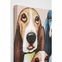 Doggy Eyes Kanvas Tablo 100x100cm