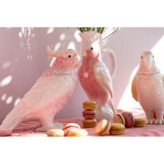 Deco Jar Exotic Bird Giallo 23cm