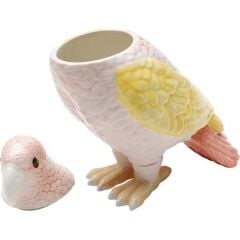 Deco Jar Exotic Bird Giallo 23cm