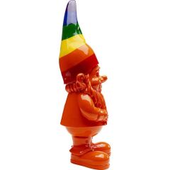 Deco Figurine Gnome Rainbow Orange 46cm