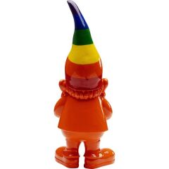 Deco Figurine Gnome Rainbow Orange 46cm