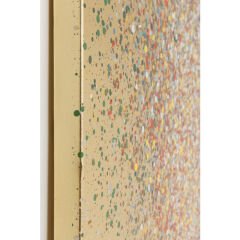 Touched Flower Boat Gold Red Tablo 80x100cm