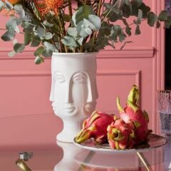 Caras El Yapımı Seramik Dekoratif Vazo13x23cm