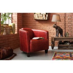 Cigar Lounge Red Deri Berjer