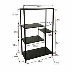 Shelf Loft Gold Çelik Duvar Rafı