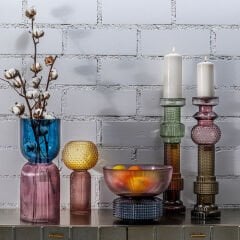 Vase Marvelous Duo Yellow Purple 31cm