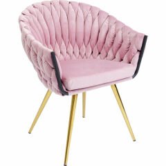 Armrest Leylak Rengi Çelik Sandalye