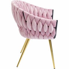 Armrest Leylak Rengi Çelik Sandalye