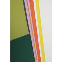 Abstract Shapes Haki Çerçeveli Resim 73x103cm