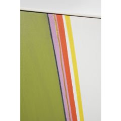 Abstract Shapes Haki Çerçeveli Resim 73x103cm