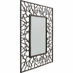 Tree Branch Square Duvar Aynası 100x82 cm