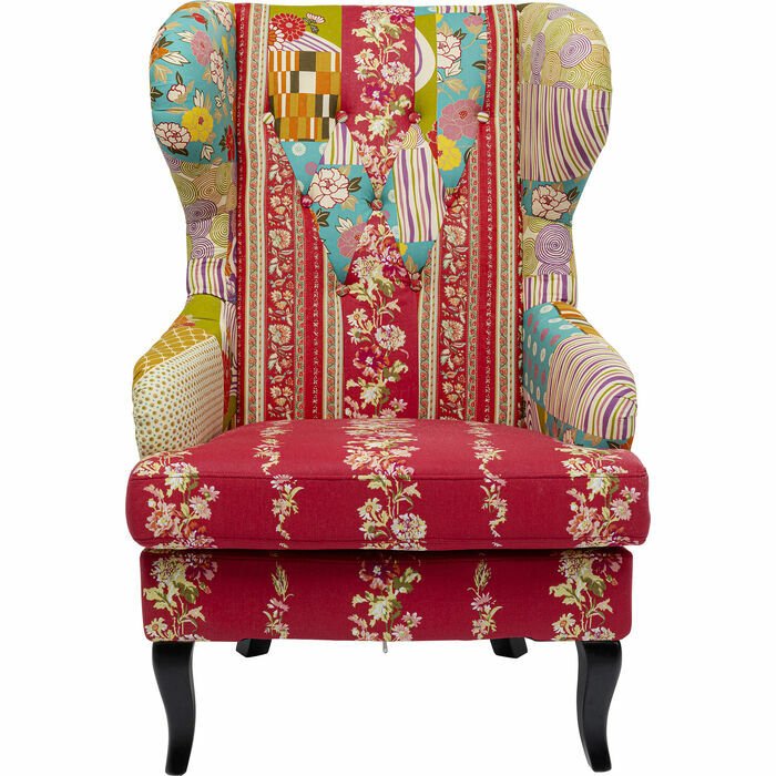 Armchair Patchwork Kırmızı Berher